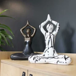 DRIMMER - Statuette yoga en céramique zoya splash