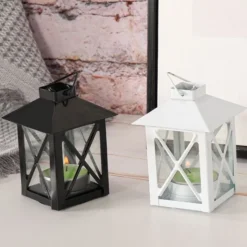 DTOPBUYAGE - Bougeoir en fer à style européen vintage blanc 2 pièces dtopbuyage