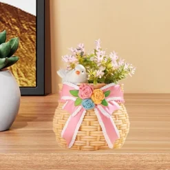 DTOPBUYAGE - Pot de fleurs en résine boucle design