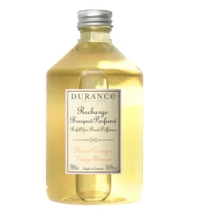 DURANCE - Recharge pour bouquet parfumé Fleur d'Oranger - flacon de 500 ml