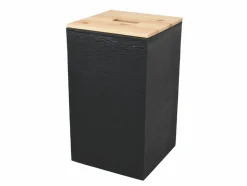 EDA - Coffre stone à granulés pour 20 kg de pellets jura montania - 29,5 x 29,5 x 50,6