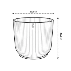 ELHO - Cache Pot Vibes Fold Rond Ø22cm Blanc