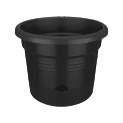 ELHO - Pot pour tomates Green Basics en plastique injecté noir - D.33 cm