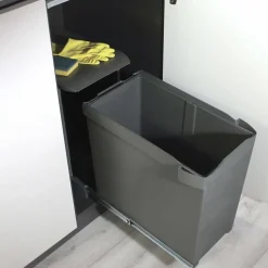 EMUCA - Poubelle fixation inférieure et extraction automatique 30 l