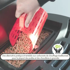 ENERVER - Wood pellets - granulés de bois 53 sacs 15 kg - haute qualité et haute performance technique - combustion propre et ecologique -