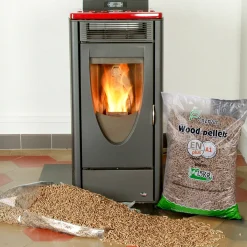 ENERVER - Wood pellets - granulés de bois 53 sacs 15 kg - haute qualité et haute performance technique - combustion propre et ecologique -