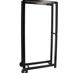 FANCY FLAMES - Porte bûches en métal avec 2 roues