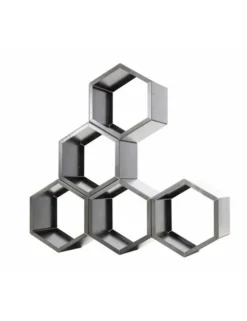 FARM COOK - Range bûches hexagonal modulable harena en acier noir