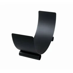 FARM MDLT - Porte bûches demi-lune turyn en acier noir 80cm