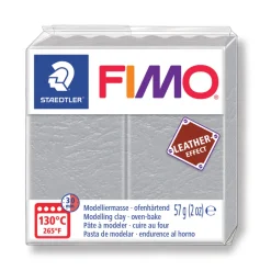 FIMO - Pâte Fimo Effect cuir 57g gris palegris colombe