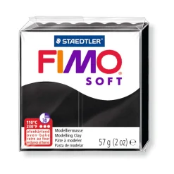 FIMO - Pâte Fimo Soft, 57 g - Noir
