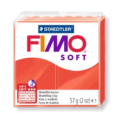 FIMO - Pâte Fimo Soft, 57 g - Rouge indien