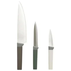 FIVE SIMPLY SMART - Lot de 3 couteaux de cuisine "antidérapant" 33cm multicolore