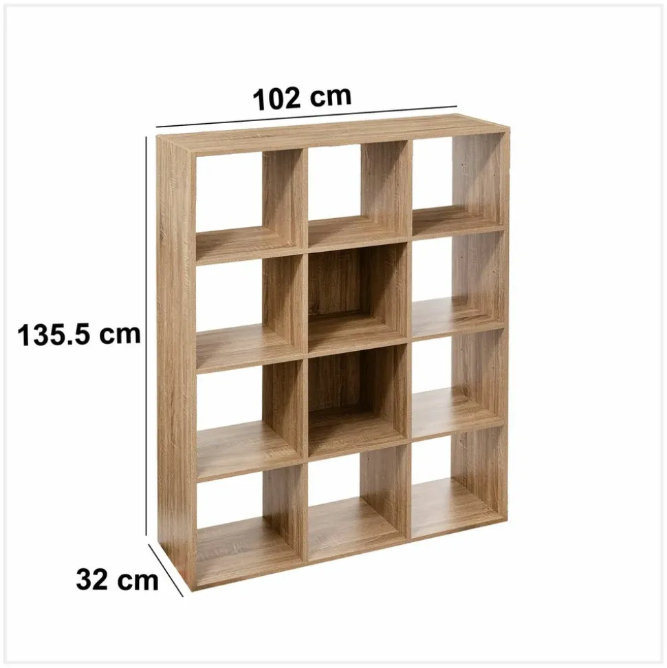 FIVE SIMPLY SMART - Étagère 12 cases mix n'modul - beige