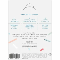 FRENCH KITS - Coffret diy papier - 4 marque-pages - créatures