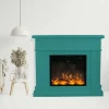 FUEGO - Cheminee murale 1500w fuego roberta turquesa