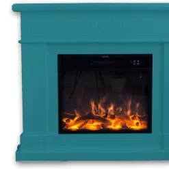 FUEGO - Cheminee murale 1500w fuego roberta turquesa