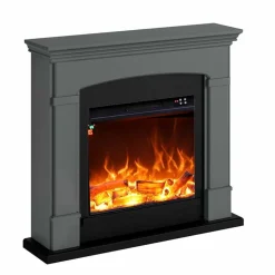 FUEGO - Cheminee murale 1500w fuego monica antracita