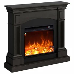 FUEGO - Cheminee murale 1500w cheminee fuego galia wenghe