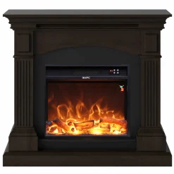 FUEGO - Cheminee murale 1500w cheminee fuego galia wenghe