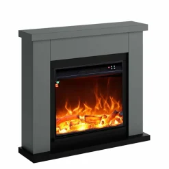 FUEGO - Cheminee murale 1500w fuego paolo antracita