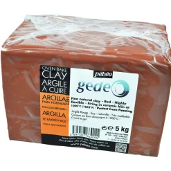 GÉDÉO - Argile à cuire rouge pain de 5kg 766405