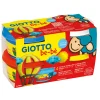 GIOTTO BE-BÉ - Pâte à jouer 4x100g: Rouge, jaune, cyan, blanc