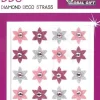 GLOBAL GIFT - Stickers Diamond Deco Strass 8 x 12 cm - Différents thèmes possibles
