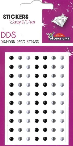 GLOBAL GIFT - Stickers Diamond Deco Strass 8 x 12 cm - Différents thèmes possibles