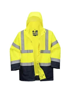 GÉNÉRIQUE - Parka 5 en 1 essentiel bicolore couleur : jaune/marine taille xl - portwest