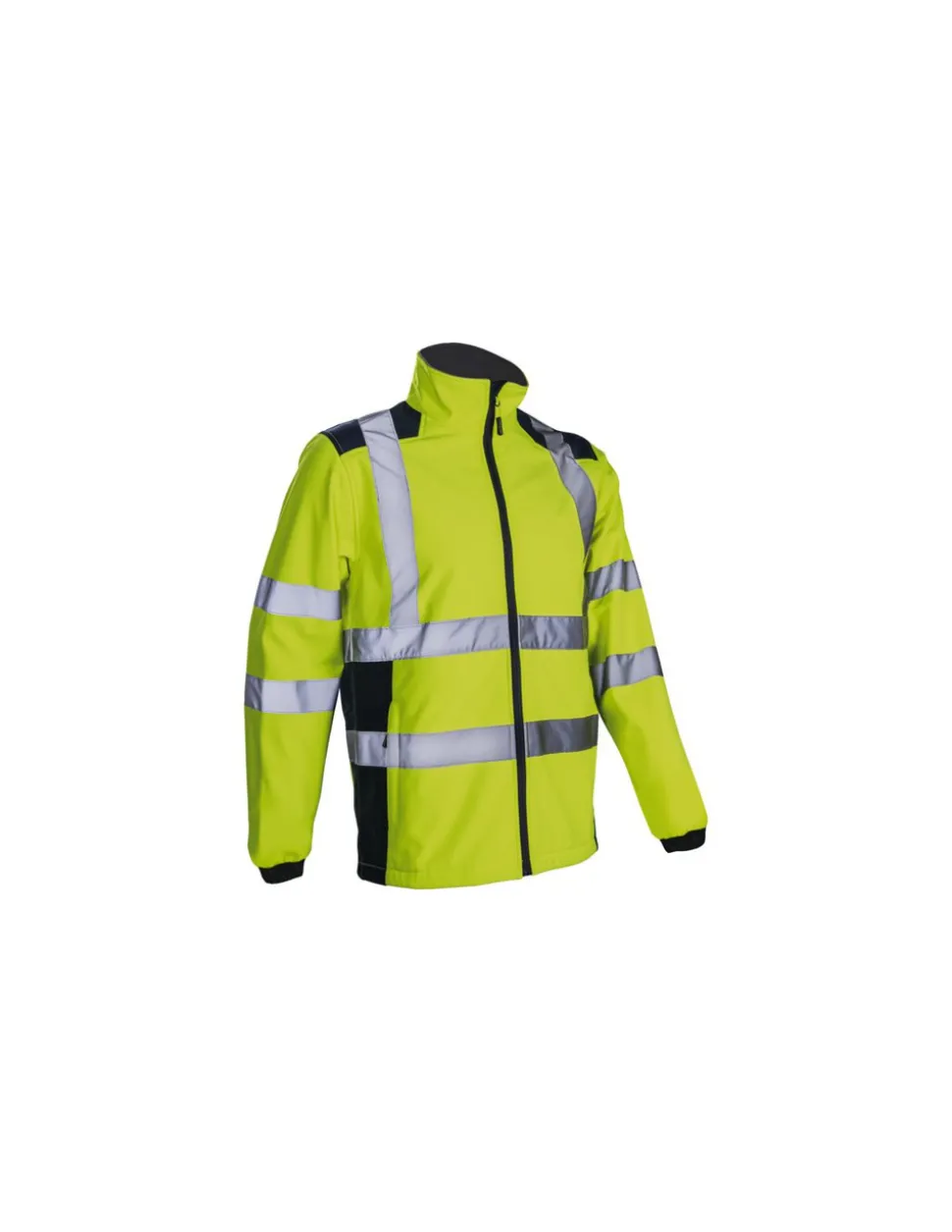 GÉNÉRIQUE - Veste softshell hivi kanpa jaune fluo/marine txl
