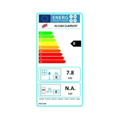 GODIN - 411104000053k-poêle à bois clairvoy 7kw peint noir godin - 411104kanth