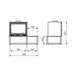 GODIN - Poêle à bois tobias 7 kw godin - 411108anth
