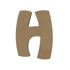 GOMILLE - Forme en médium - Lettre majuscule "H" (15x12cm)