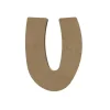 GOMILLE - Forme en médium - Lettre majuscule "U" (15x12cm)