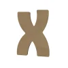 GOMILLE - Forme en médium - Lettre majuscule "X" (15x11cm)