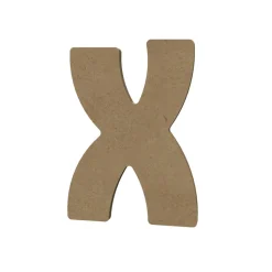 GOMILLE - Forme en médium - Lettre majuscule "X" (15x11cm)