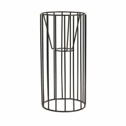 GRAINE CRÉATIVE - 2 abat-jour en métal cylindriques noirs 25 x 12 cm