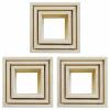 GRAINE CRÉATIVE - 3 blocs de 3 petites étagères carrées en bois 22, 18 et 14 cm