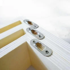 GRAINE CRÉATIVE - 3 blocs de 3 petites étagères carrées en bois 22, 18 et 14 cm