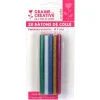 GRAINE CRÉATIVE - 20 bâtonnets de colle pour pistolet à colle ø 7 mm - couleurs à paillettes