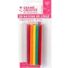 GRAINE CRÉATIVE - 20 bâtonnets de colle pour pistolet à colle ø 7 mm - couleurs