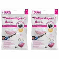 GRAINE CRÉATIVE - 8 feuilles de plastique dingue imprimable a4 - transparent