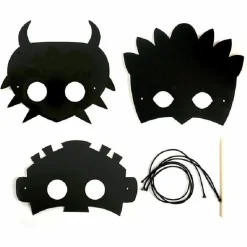 GRAINE CRÉATIVE - 3 masques à gratter - aventure
