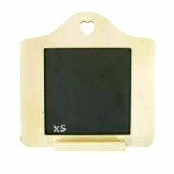 GRAINE CRÉATIVE - 5 mini ardoises décoratives 15 x 15 cm