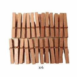 GRAINE CRÉATIVE - 96 mini pinces à linge bois 3 cm - cuivrées