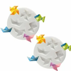 GRAINE CRÉATIVE - 2 moules en silicone origami pour pâte polymère