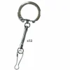 GRAINE CRÉATIVE - 12 porte-clés avec mousqueton hématite 6 cm