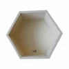 GRAINE CRÉATIVE - 8 étagères hexagonales en bois 30 x 26 x 10 cm