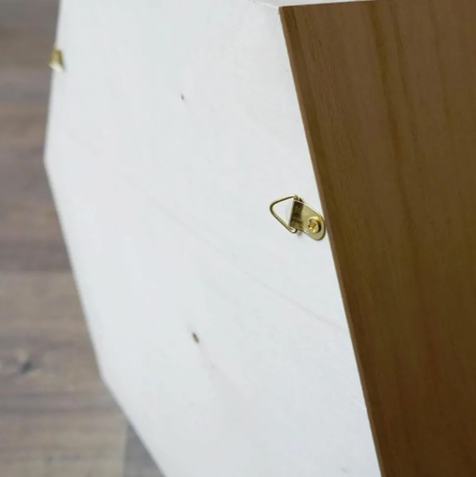 GRAINE CRÉATIVE - 6 étagères hexagonales en bois 30 x 26 x 10 cm